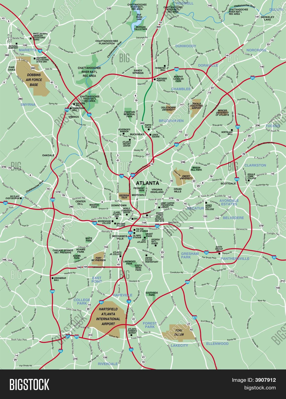 Площа карті Атланти