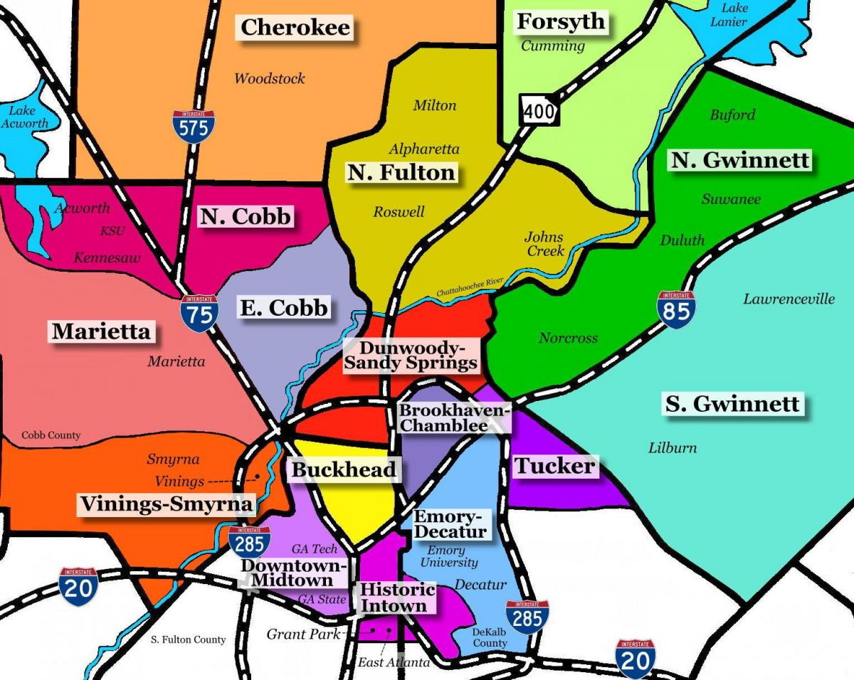 карта Атланта Підмосков'ї