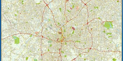 Вулиця карті Атланти